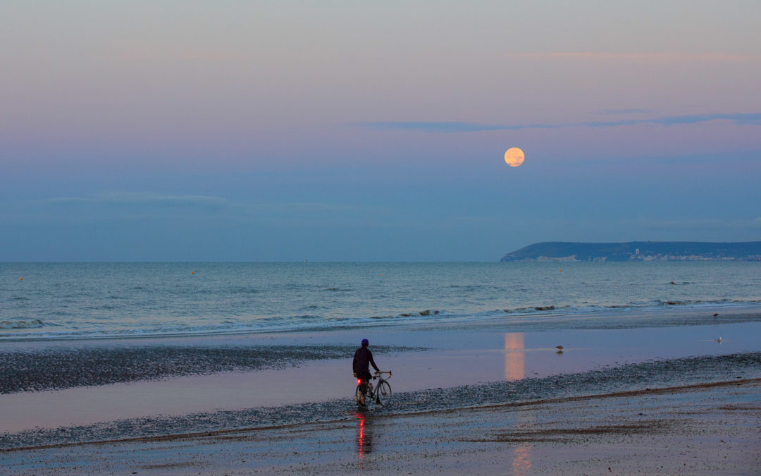 Barley Moon over Beachy Head