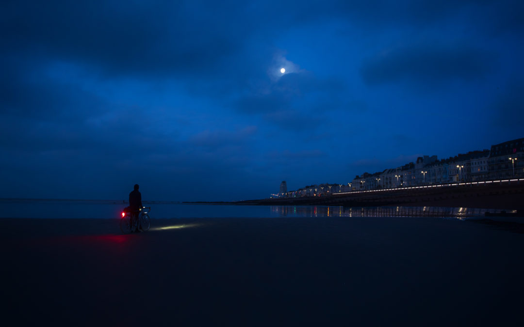 Wolf Moon Over Hastings, East Sussex