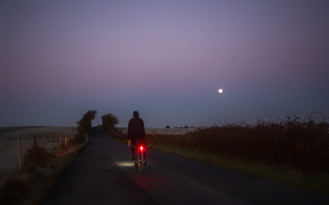 Moonset Over Pevensey Marsh