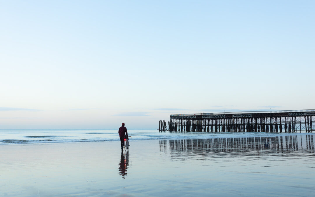 Silvery Dawn – Low Tide at Hastings Pier